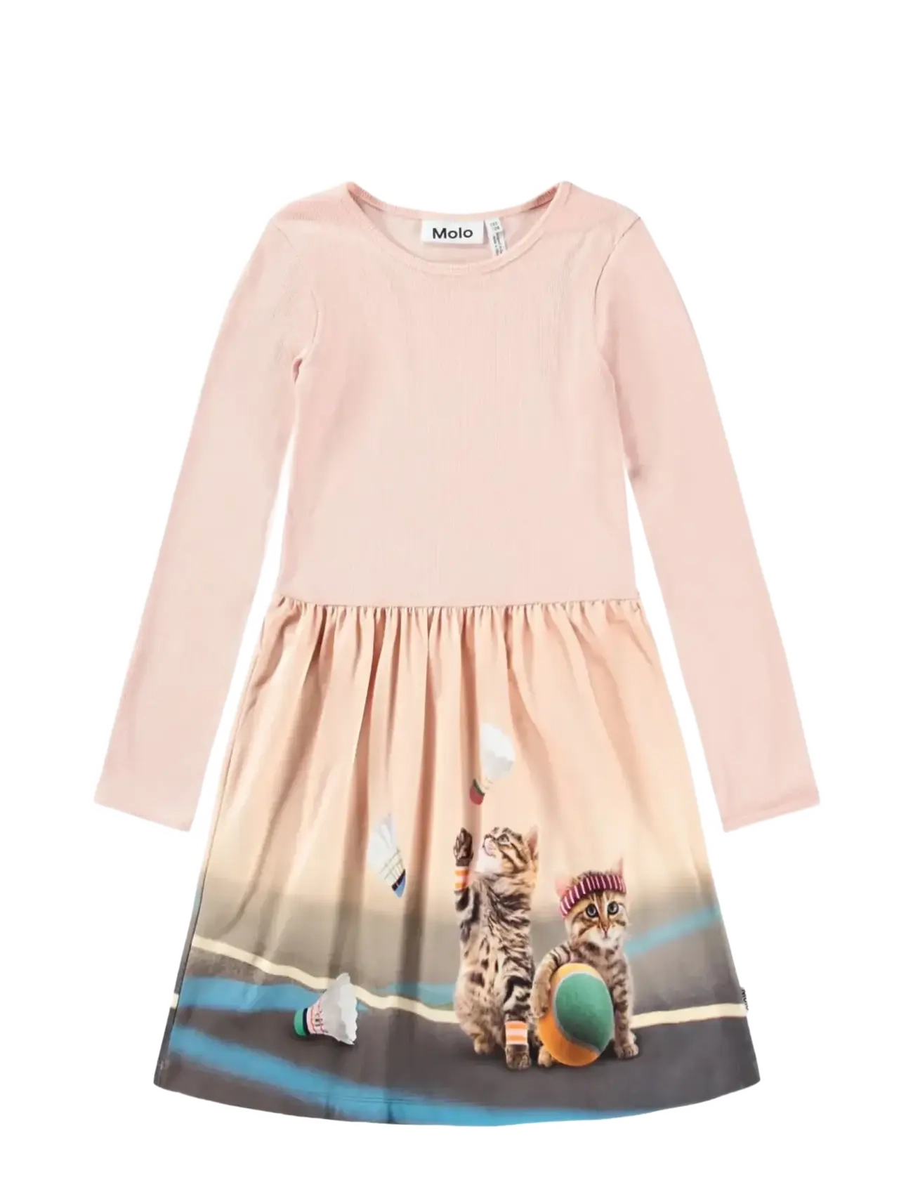 Molo Credence, 122/128, Casual Dresses, Rosa - Long-sleeved Kinder