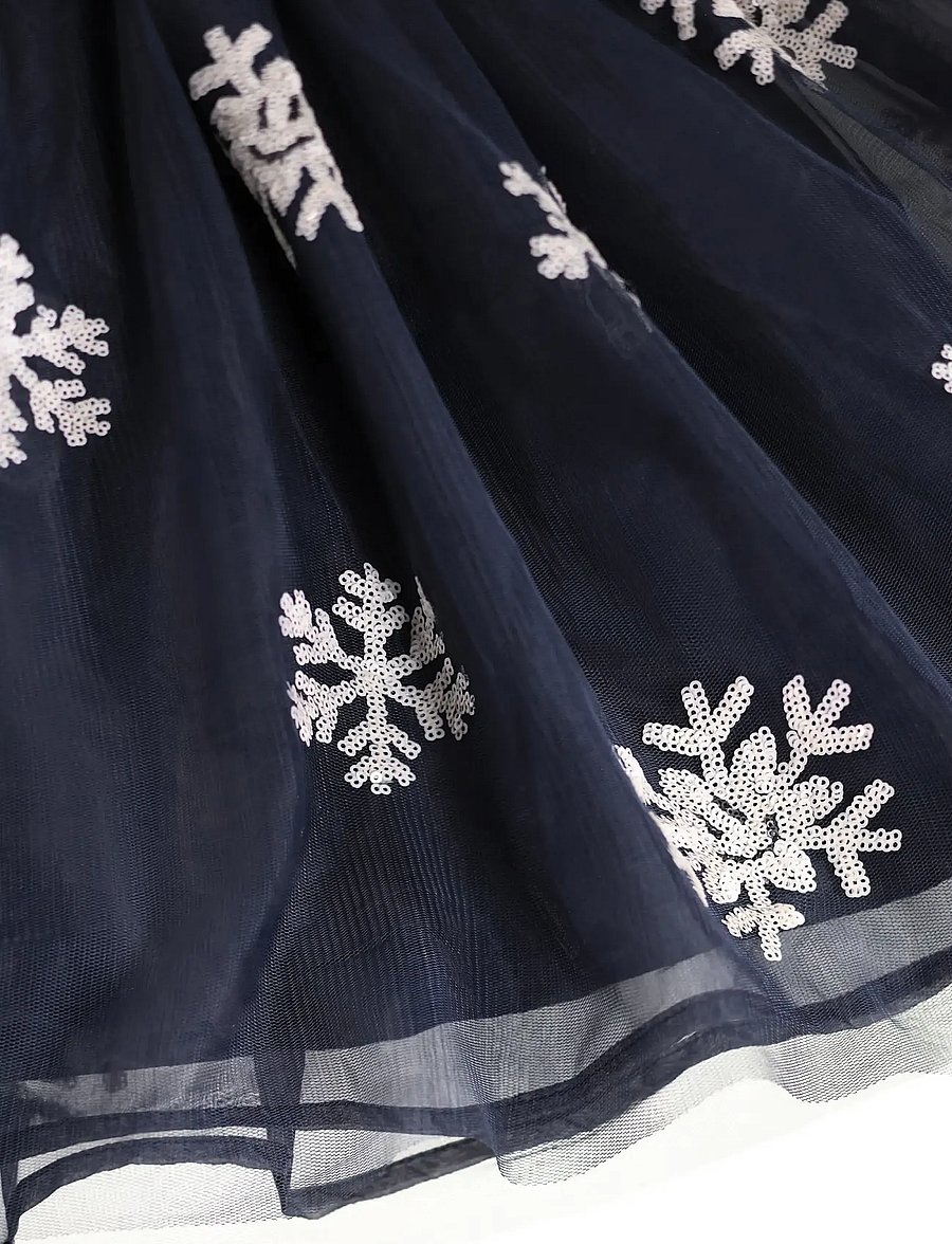 Molo - Cyrus - långärmade vardagsklänningar - snowflakes - 5