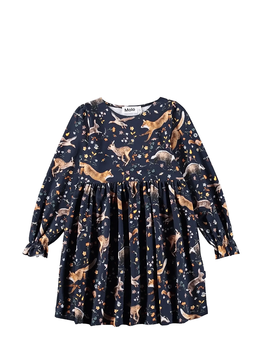 Molo - Camie - langärmelige babykleider - windy forest - 0