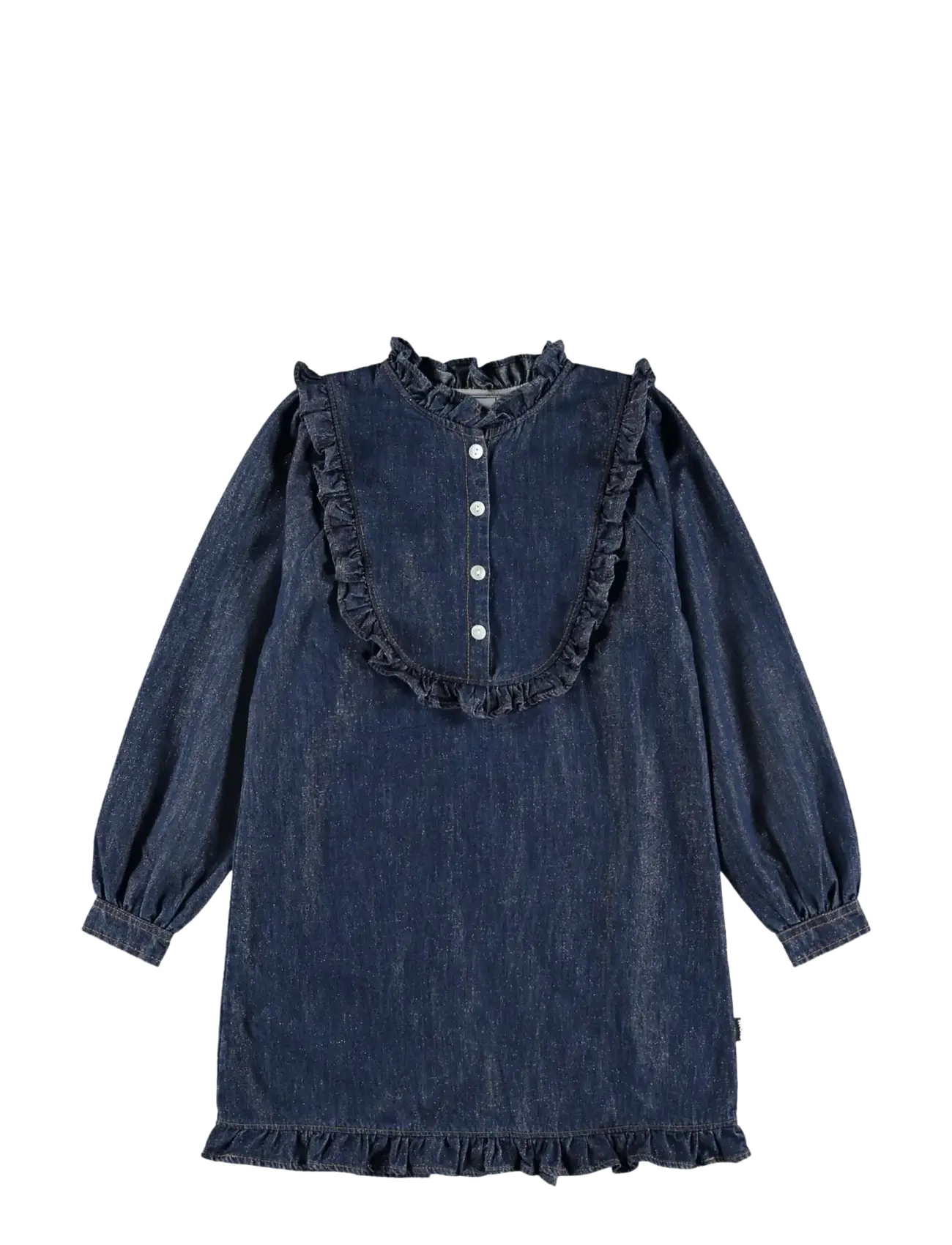 Molo Chaka, 110/116, Casual Dresses, Blau - Long-sleeved Kinder