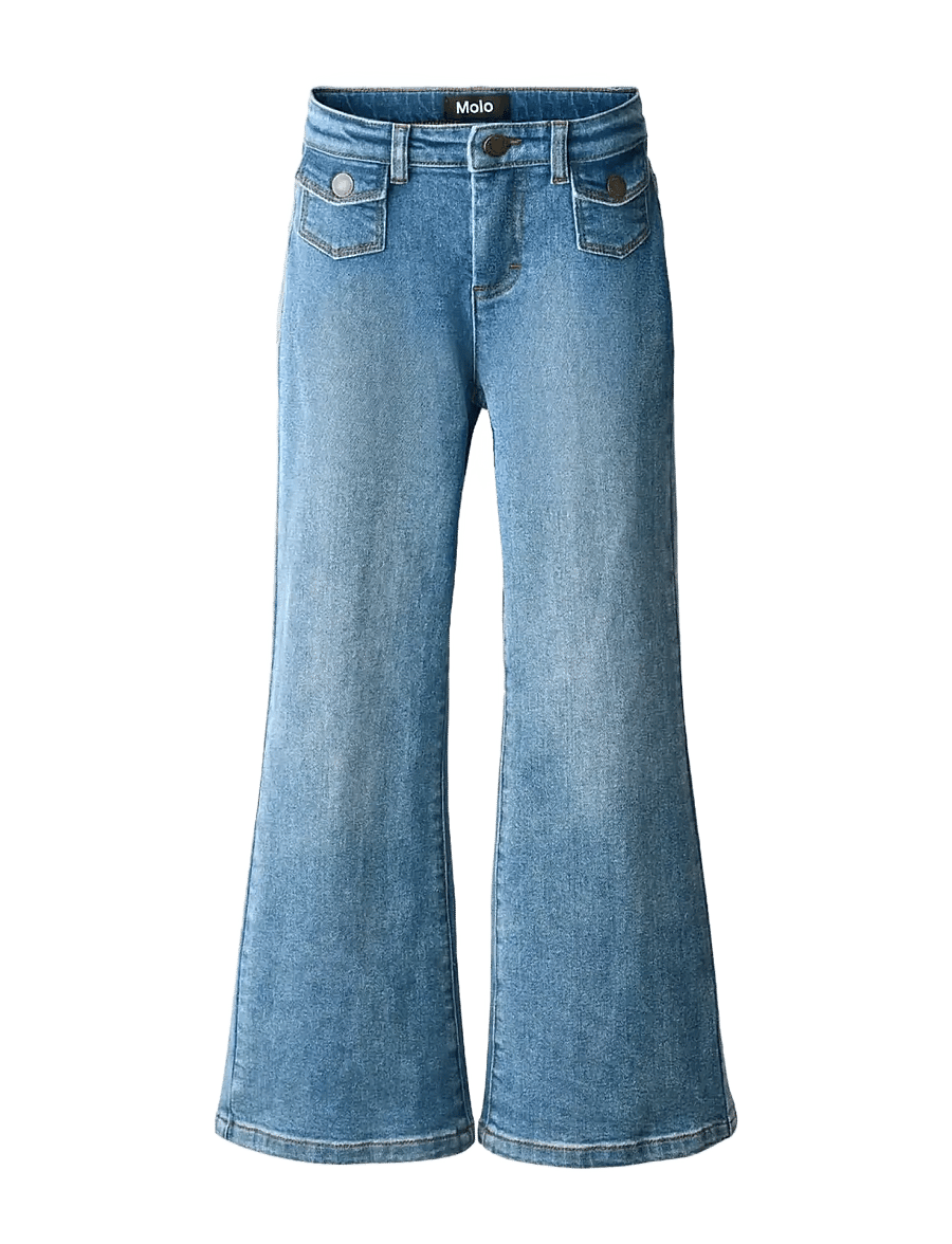 Molo - Atla - bootcut jeans - washed denim blue - 1