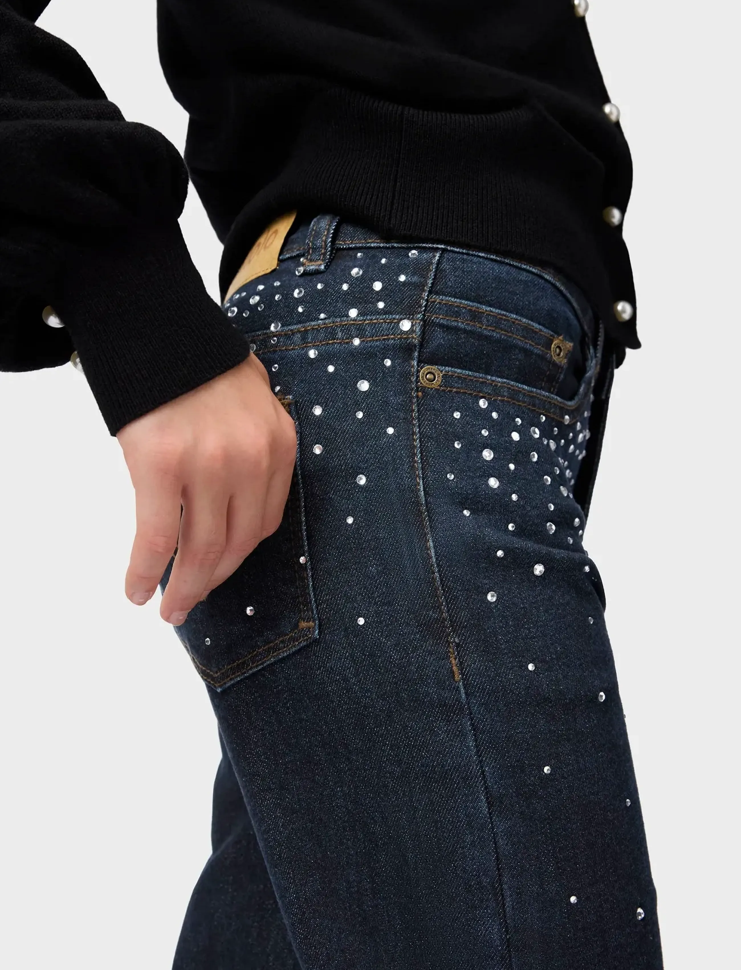 Molo - Asta - brede jeans - rhinestone raw - 4