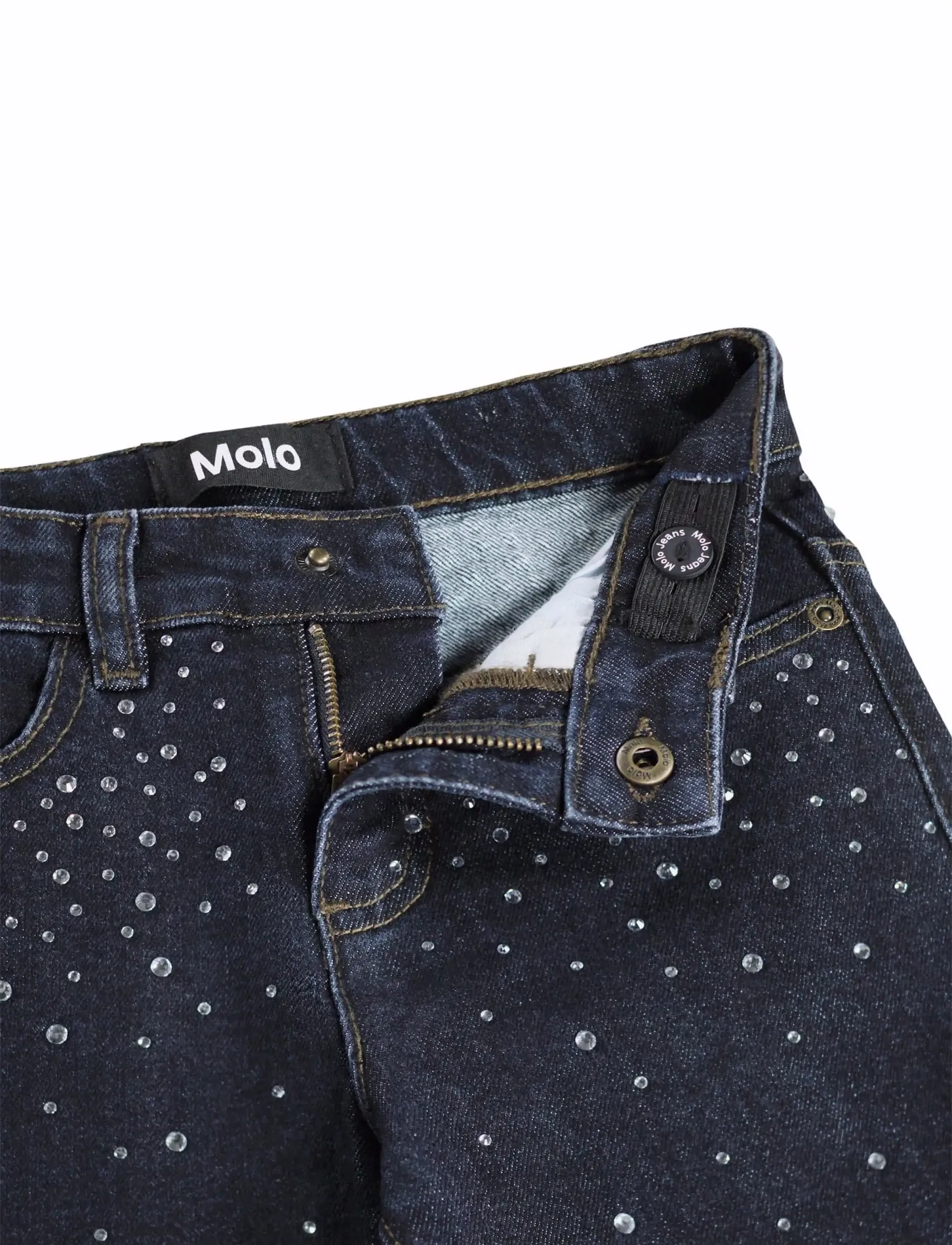 Molo - Asta - brede jeans - rhinestone raw - 5