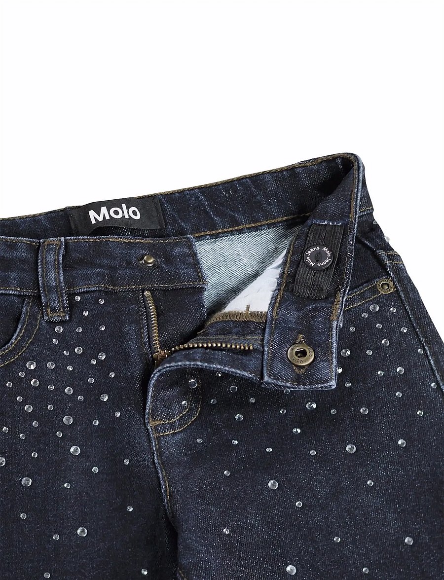 Molo - Asta - brede jeans - rhinestone raw - 5