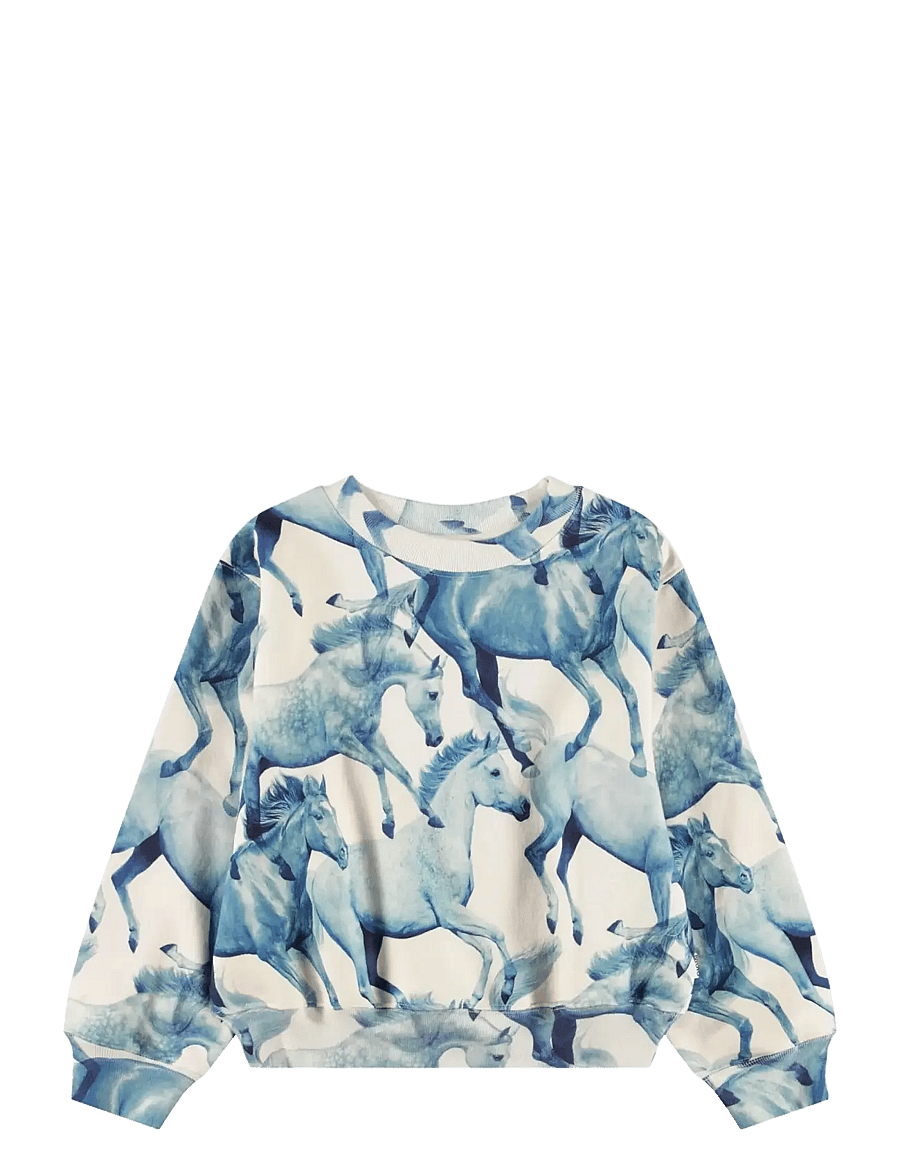 Molo - Marge - sweatshirts - blau ponies - 0
