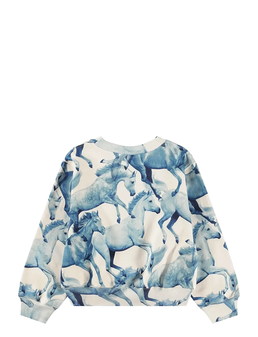 Molo - Marge - sweatshirts - blau ponies - 1