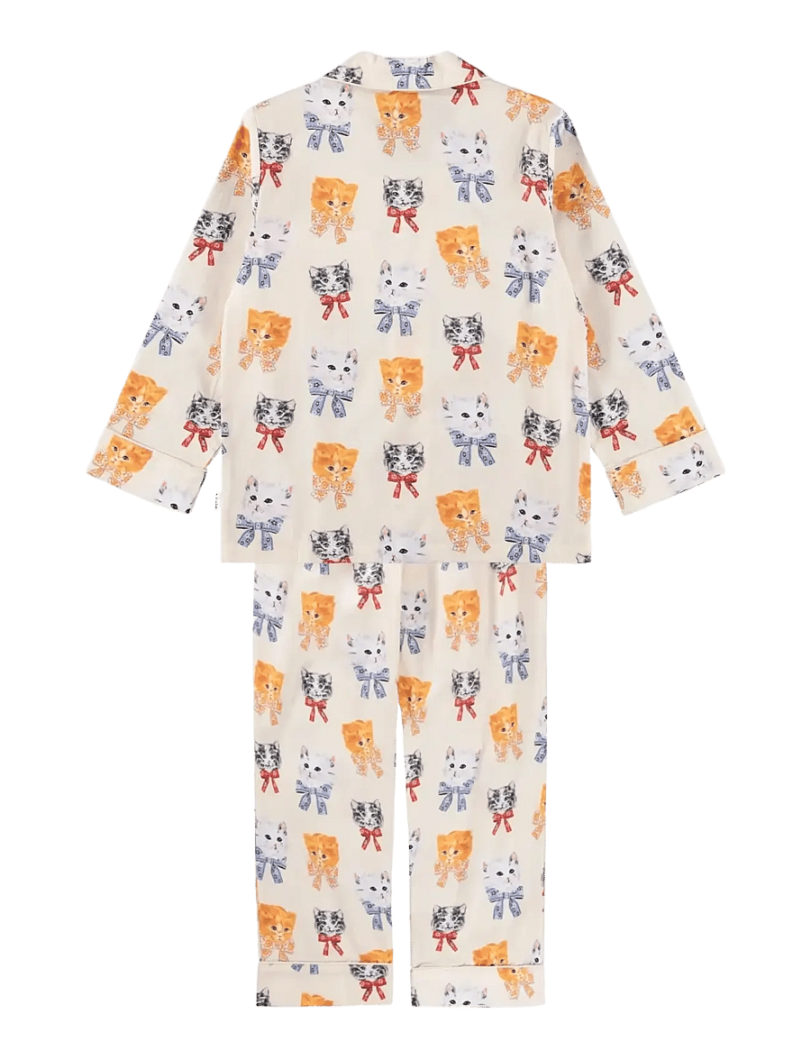 Molo - Lex - pyjamassæt - retro kittens - 1