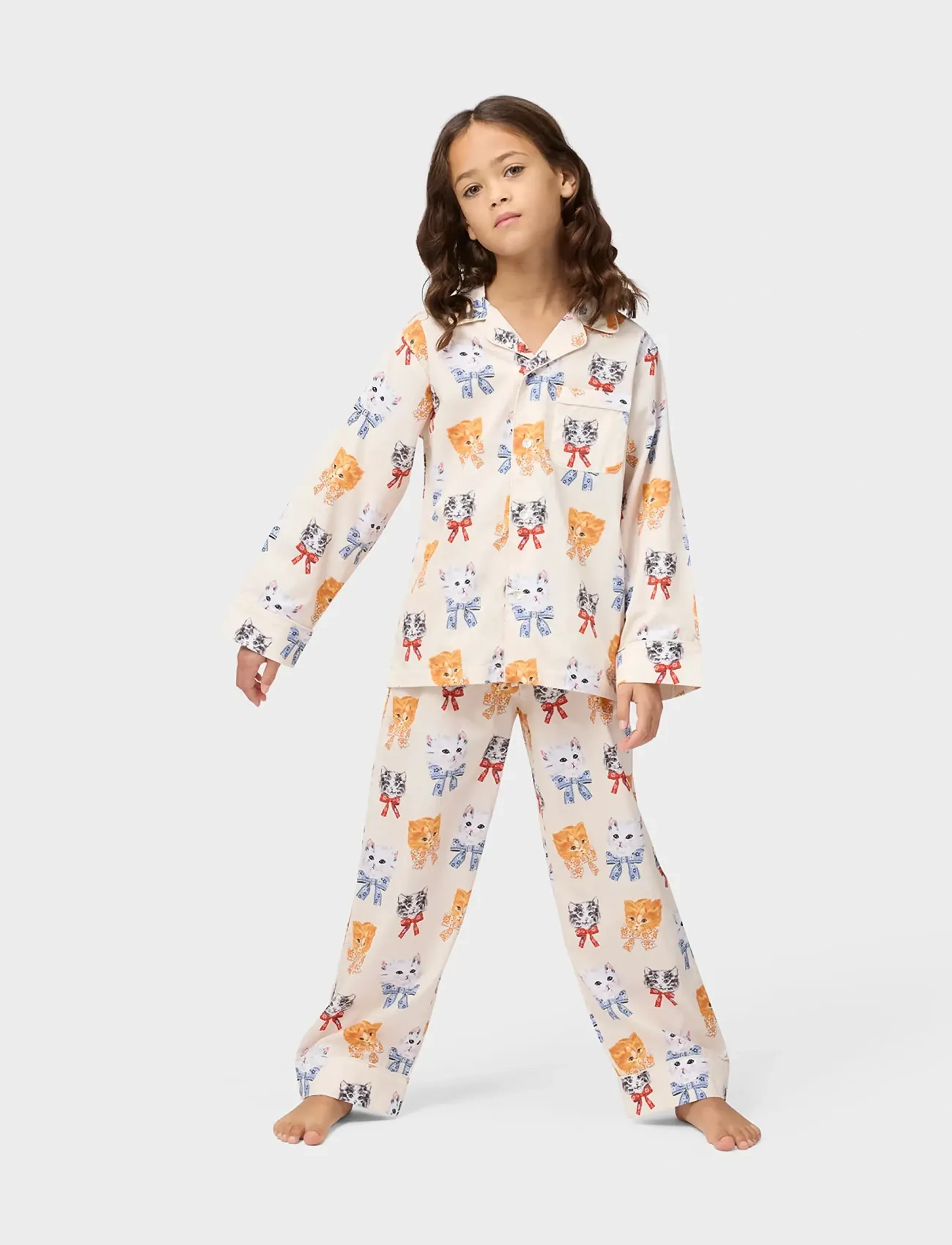 Molo - Lex - pyjamassæt - retro kittens - 2