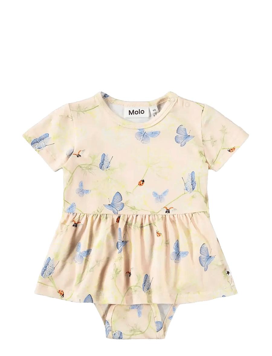 Molo - Frannie - kortærmede babykjoler - butterflys cloud - 0