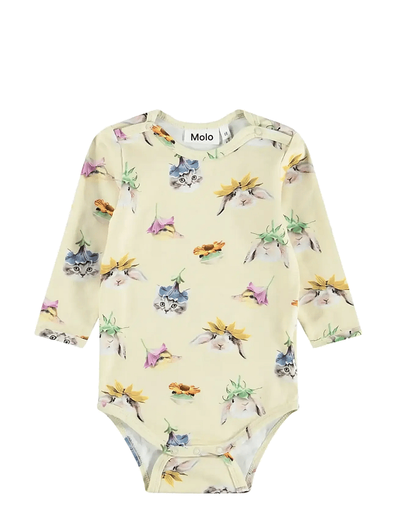 Molo - Foss - pikkade varrukatega bodid - floral fun baby - 0