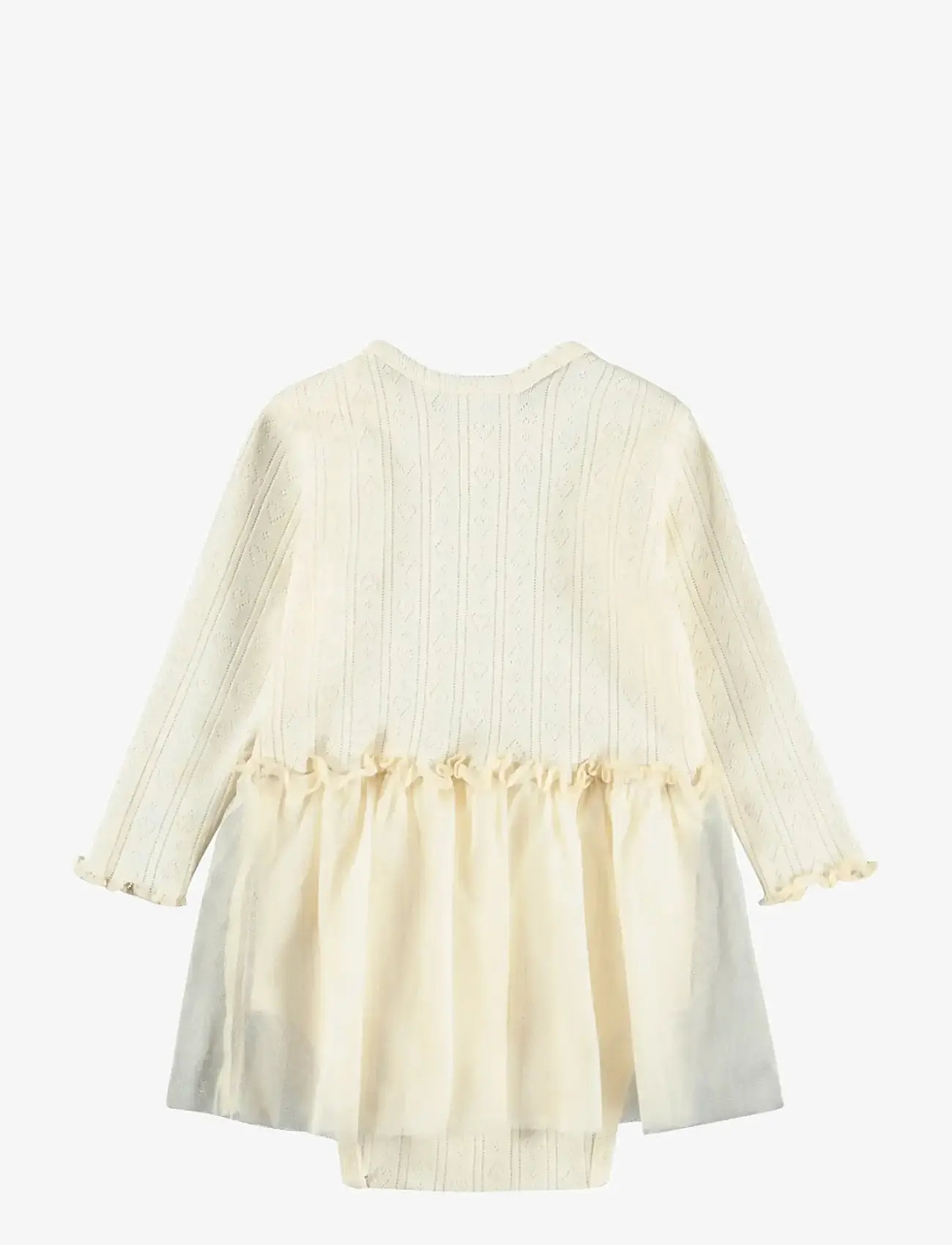 Molo - Frillo - langärmelige babykleider - pearled ivory - 1