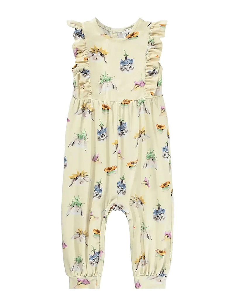 Molo - Fallon - kortärmade bodysuits - floral fun baby - 0