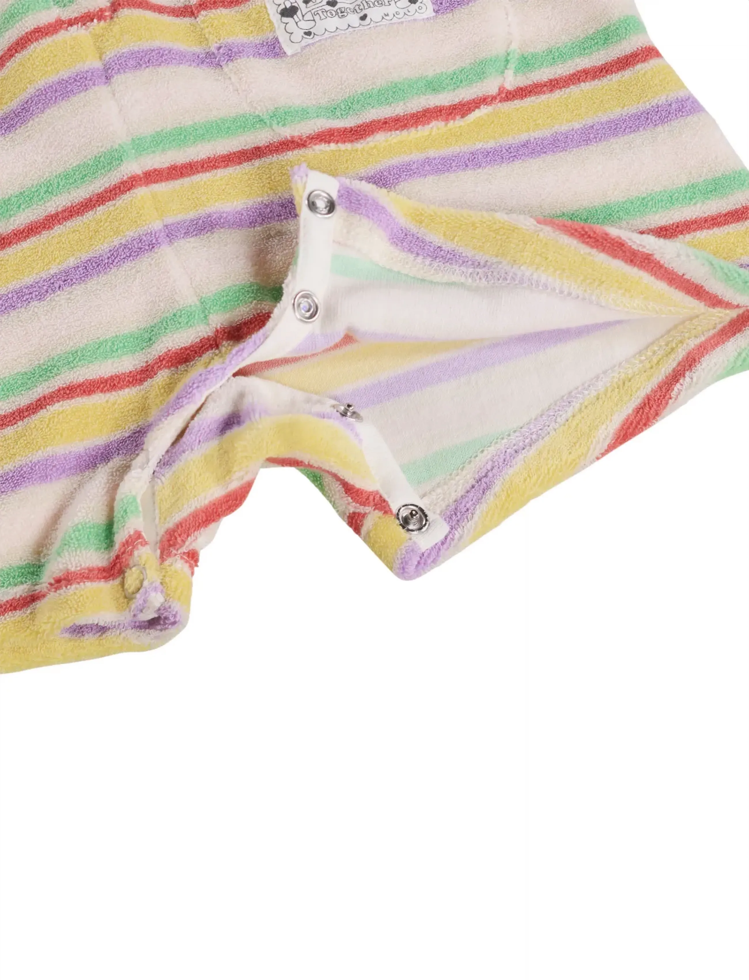 Molo - Fawn - lühikeste varrukatega bodid - pastels stripe - 2