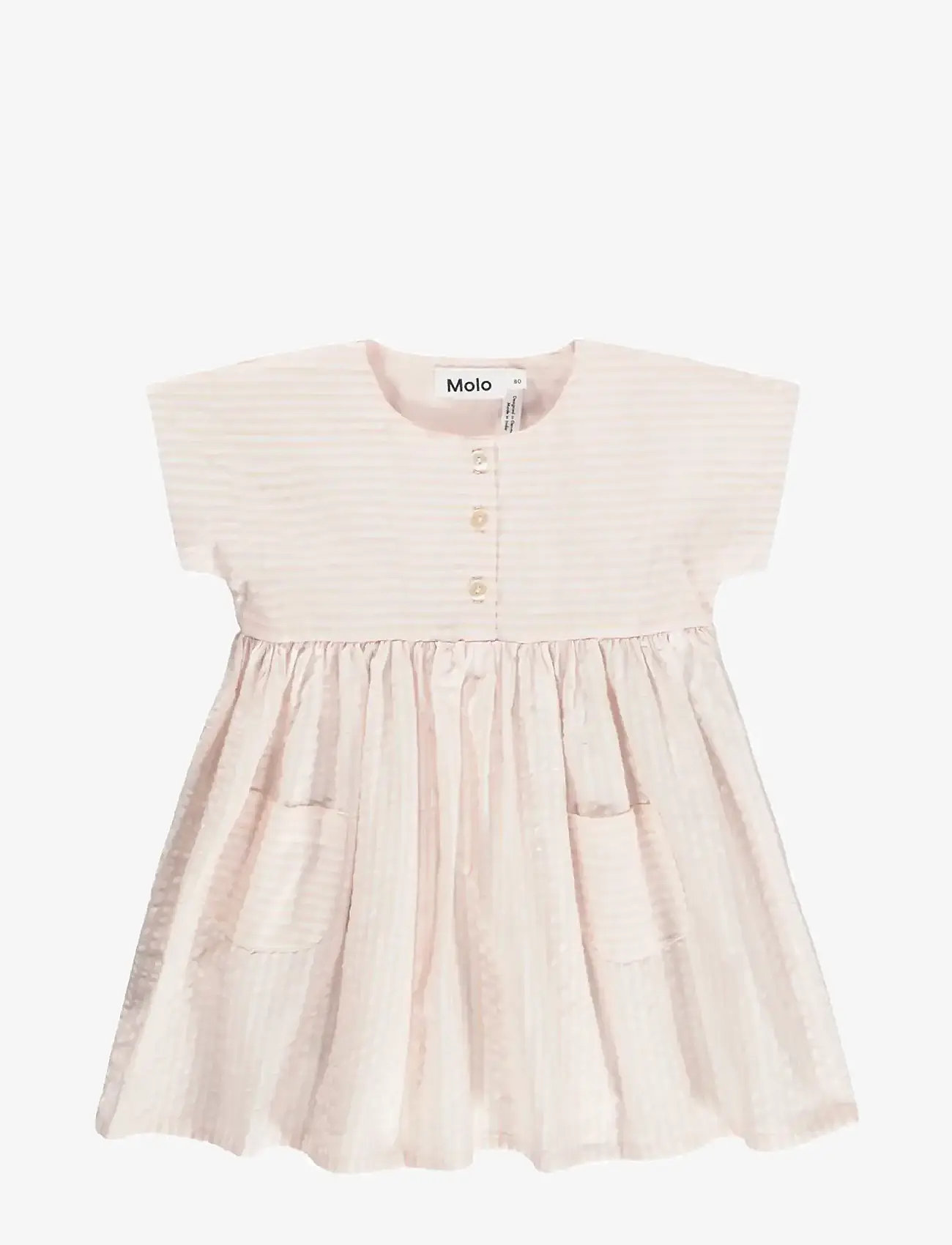 Molo - Carlotta - kortærmede babykjoler - cloud pink stripe - 0