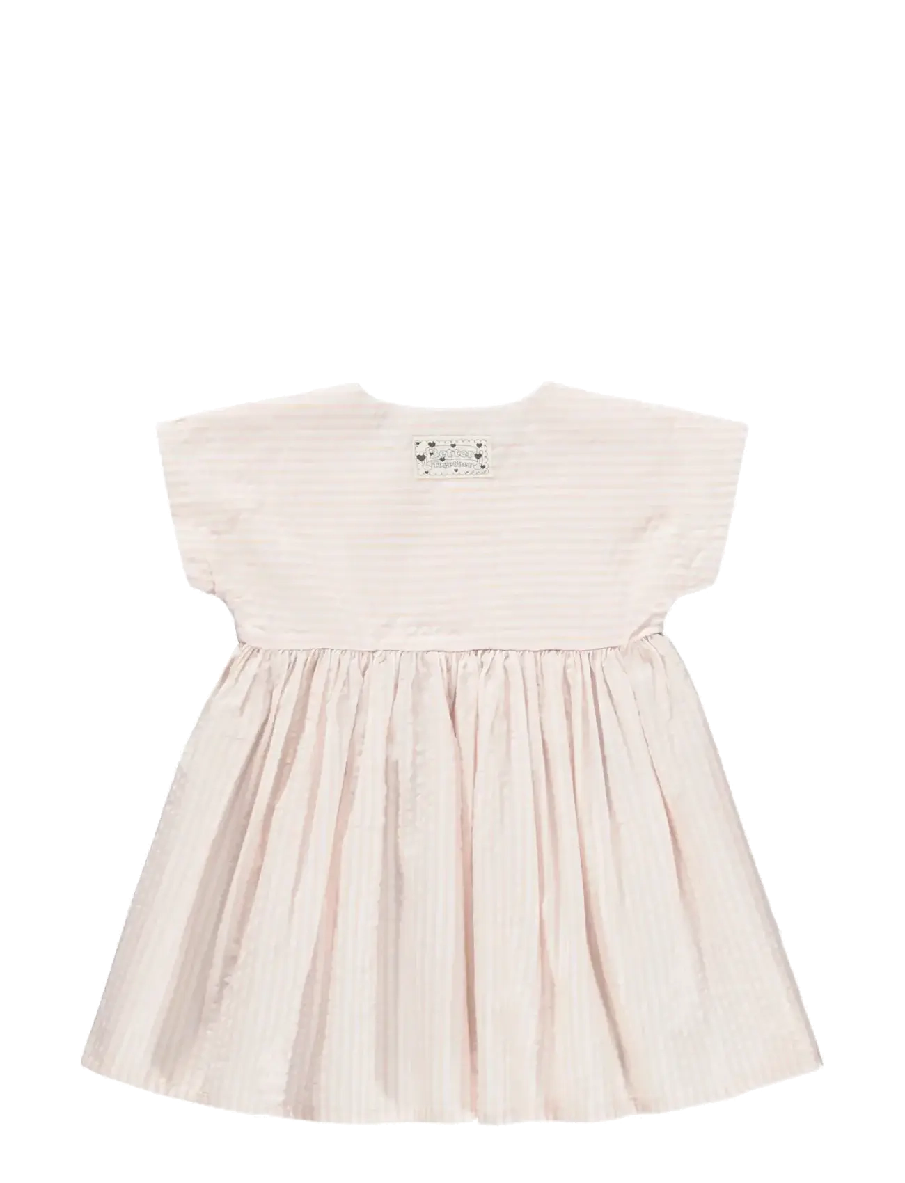 Molo - Carlotta - lühikeste varrukatega beebi kleidid - cloud pink stripe - 1