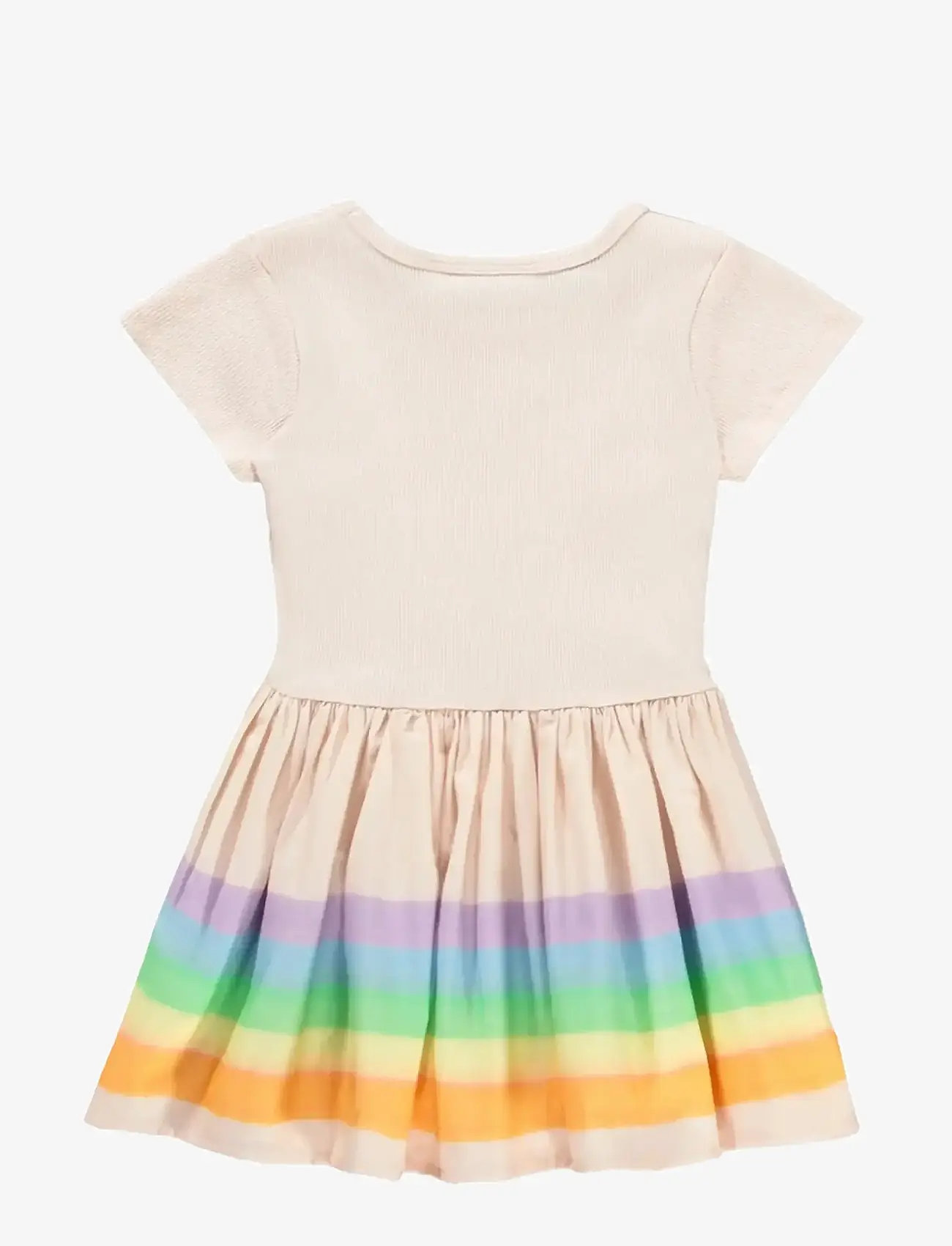 Molo - Carin - short-sleeved baby dresses - pink rainbow - 1