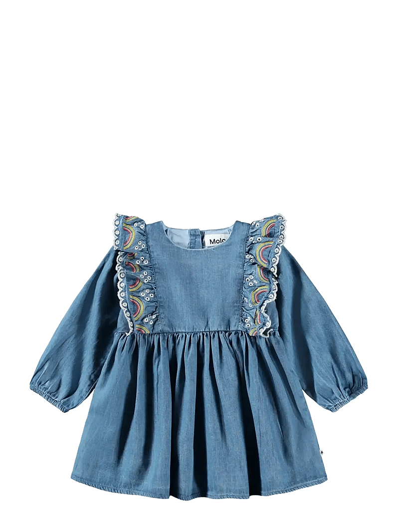 Molo - Carlene - pikkade varrukatega beebi kleidid - wonder rainbow - 0