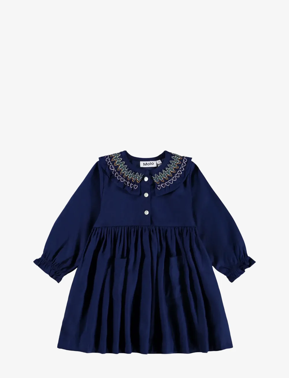 Molo - Cindie - langærmede babykjoler - galaxy blue - 1