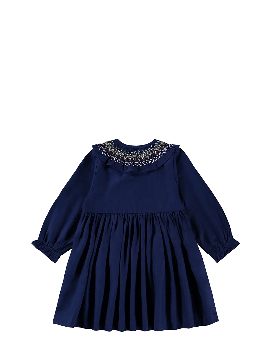 Molo - Cindie - pikkade varrukatega vabaaja kleidid - galaxy blue - 2