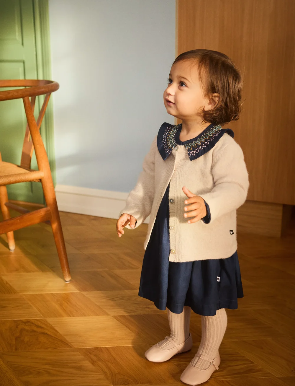 Molo - Cindie - langærmede babykjoler - galaxy blue - 0