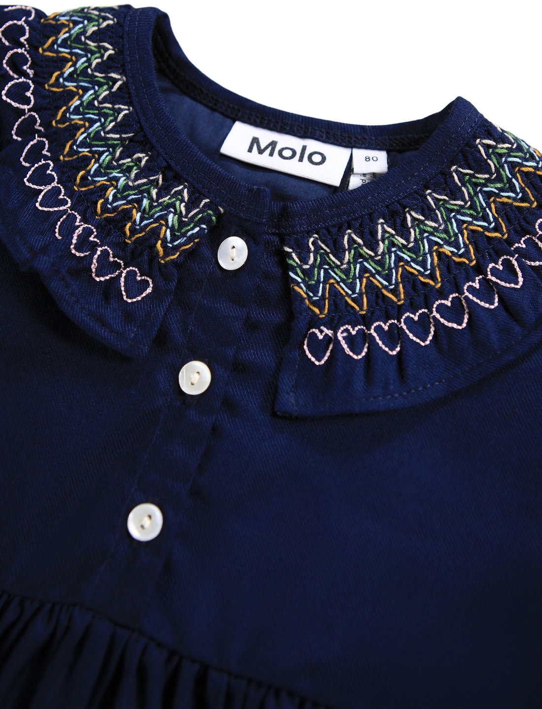 Molo - Cindie - langærmede babykjoler - galaxy blue - 3