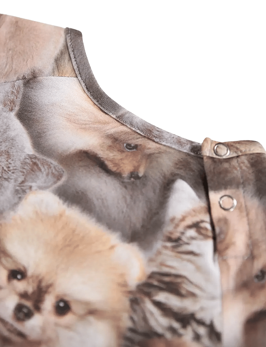Molo - Charmaine - long-sleeved baby dresses - fuzzy fluffy - 2