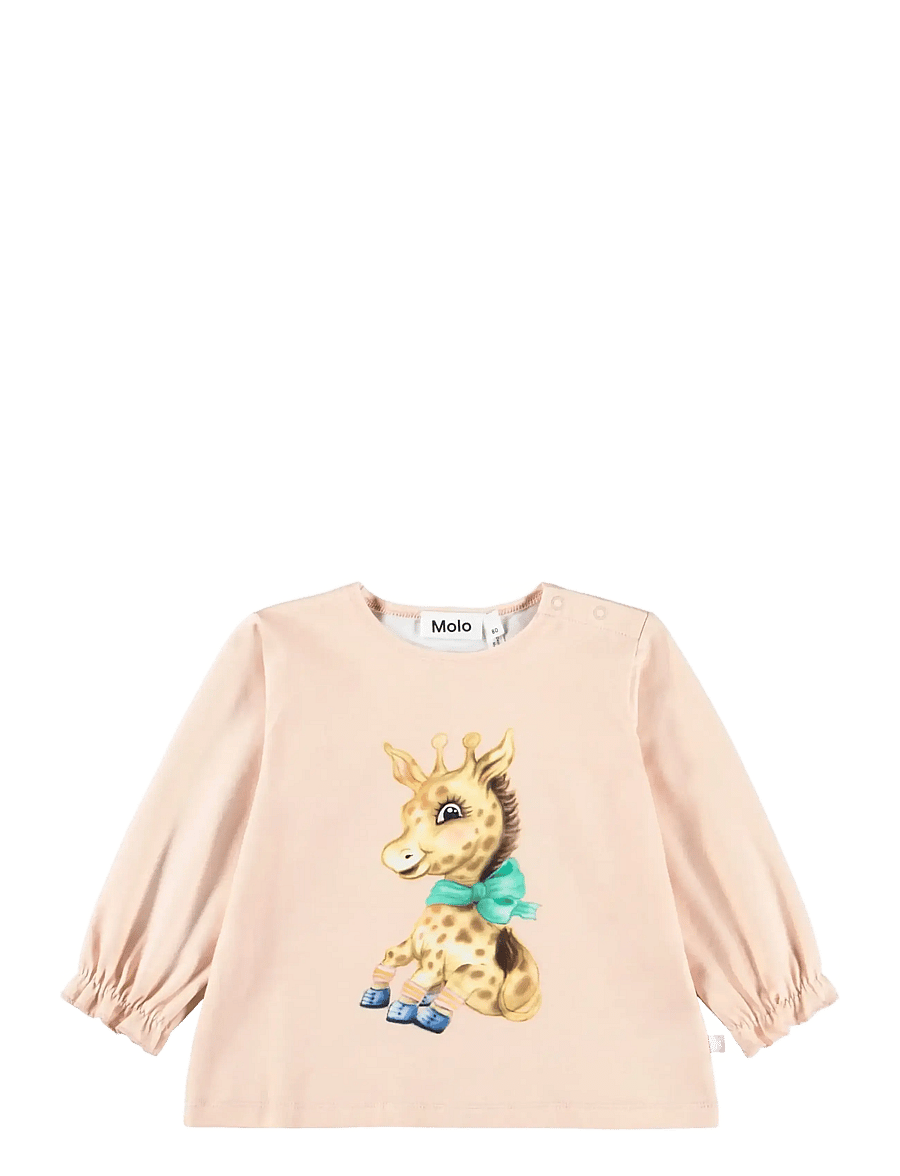 Molo - Elina - pikkade varrukatega t-särgid - blush giraffe - 0