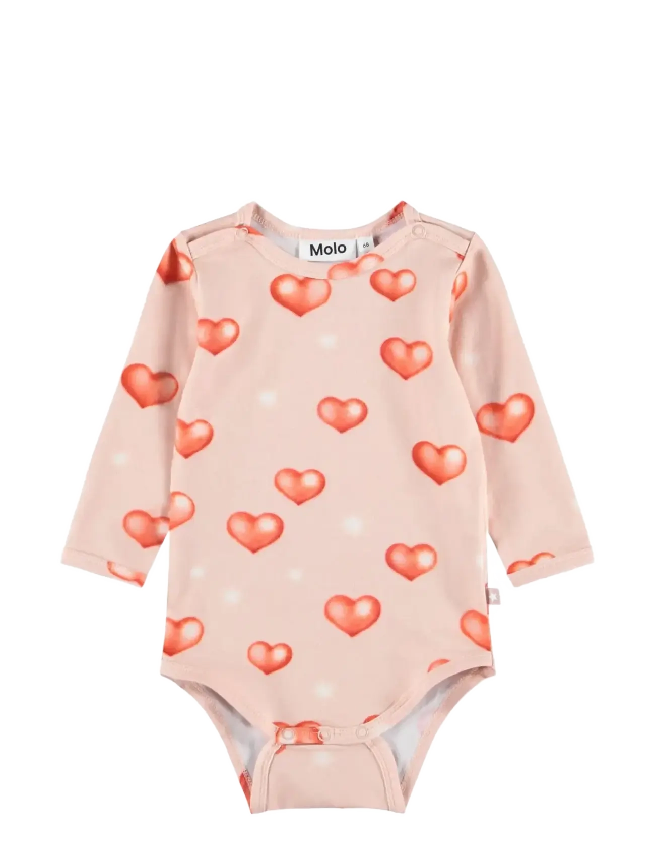 Molo Foss, Langærmet Baby Body, Pink, Str: 86