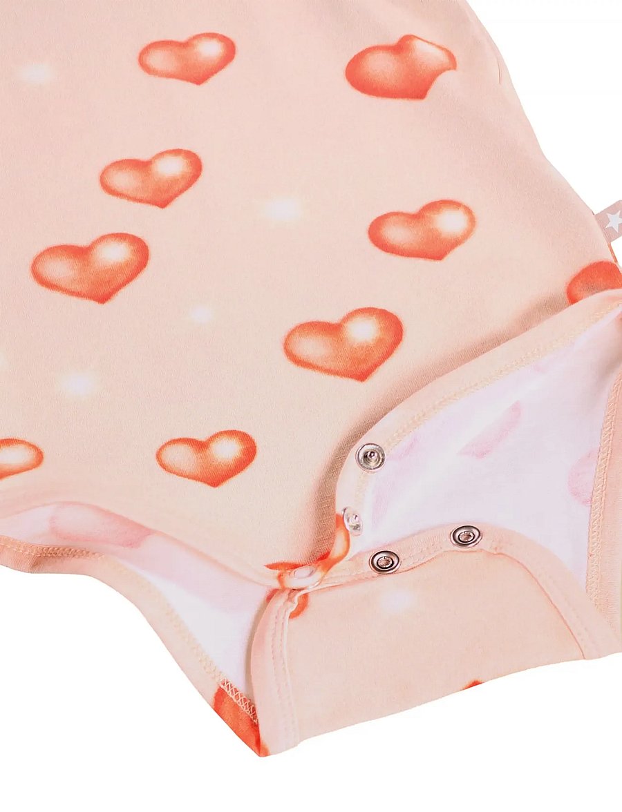 Molo - Foss - långärmade bodies - airbrush hearts - 3