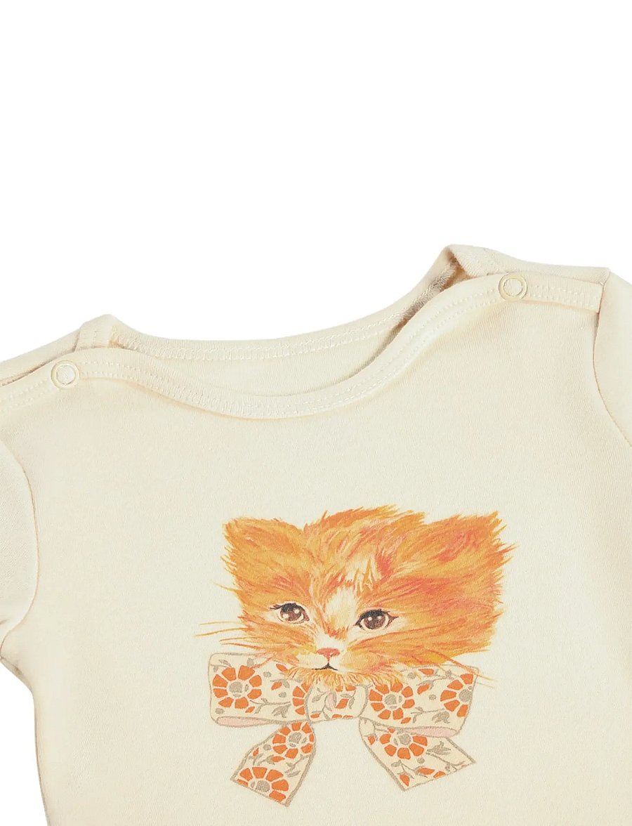 Molo - Foss - langärmelige bodys - retro kittens - 2