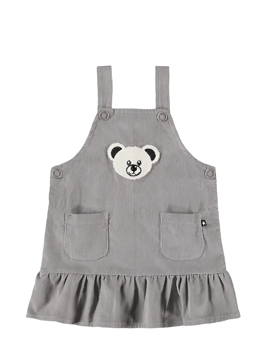Molo - Celina - latzkleid - dappled grey - 1