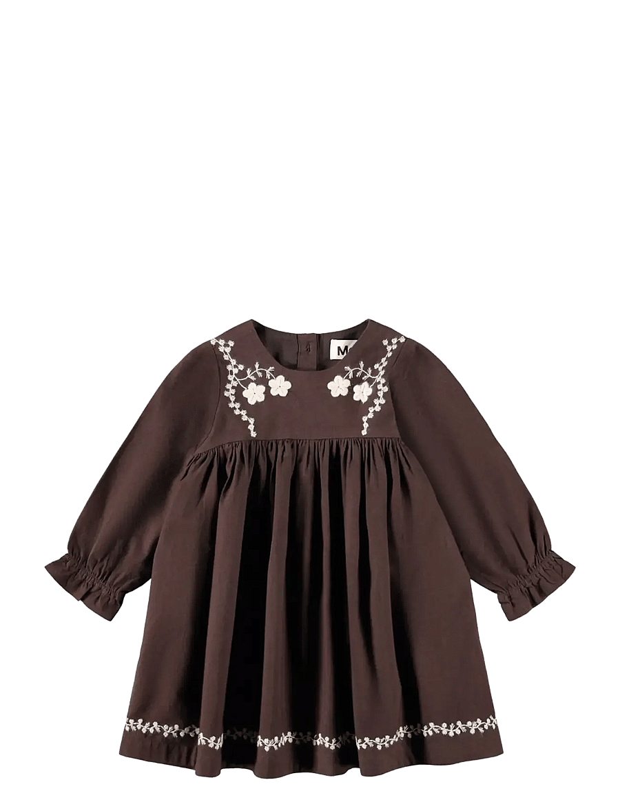 Molo - Claire - langærmede babykjoler - bark brown - 1
