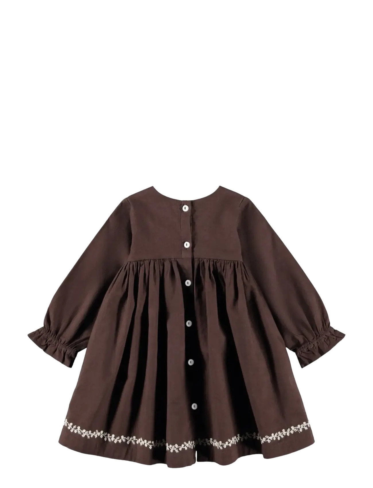 Molo - Claire - langærmede babykjoler - bark brown - 2