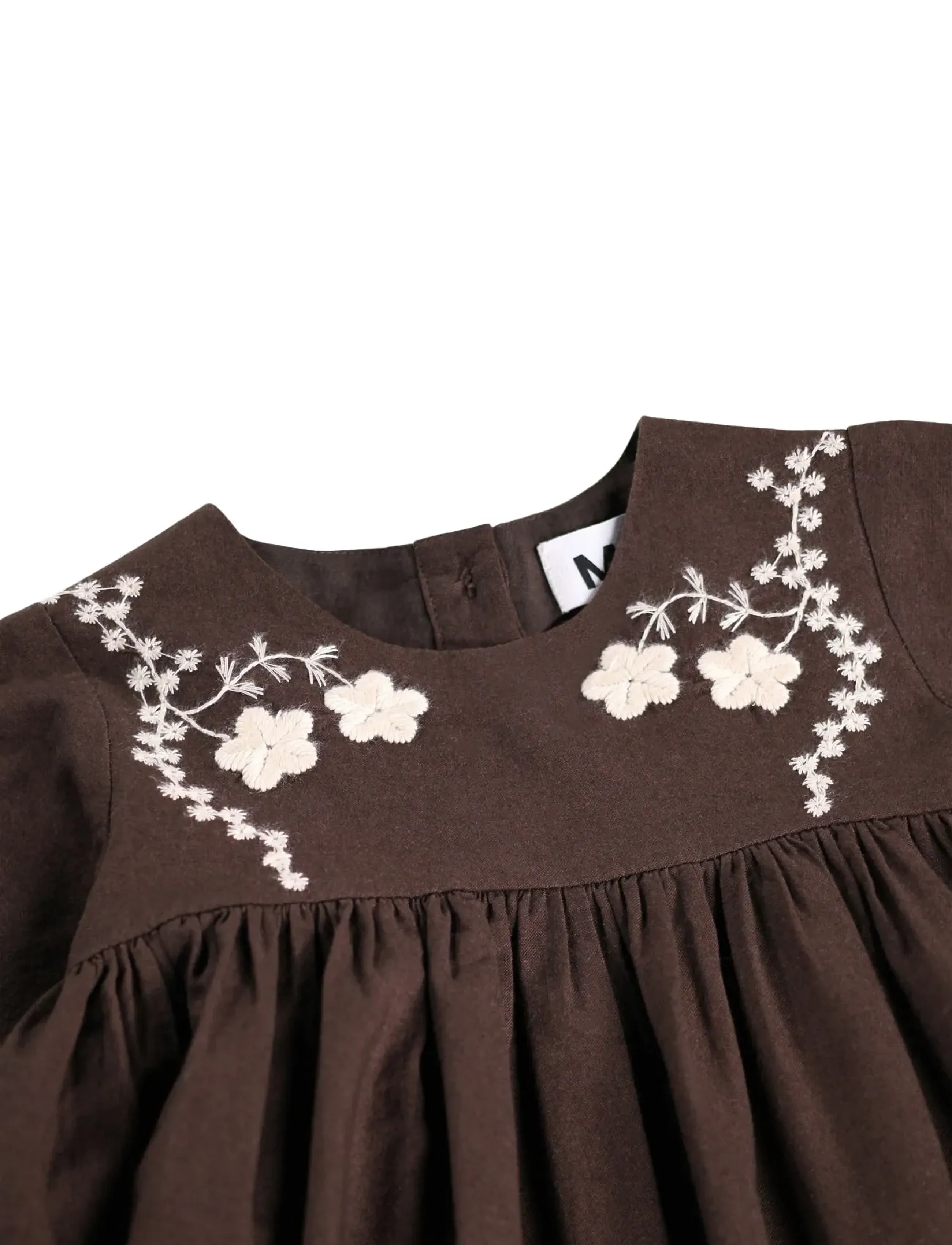 Molo - Claire - langærmede babykjoler - bark brown - 3