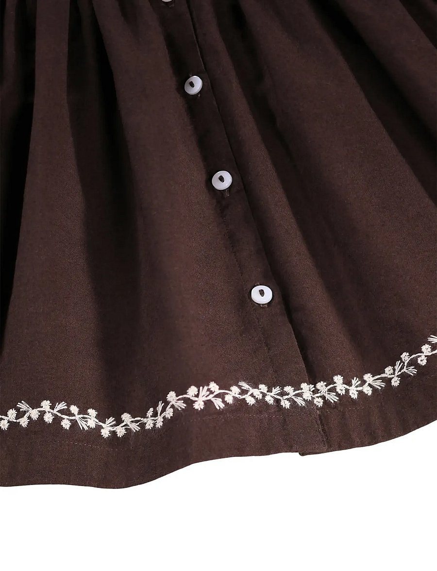 Molo - Claire - langærmede babykjoler - bark brown - 4