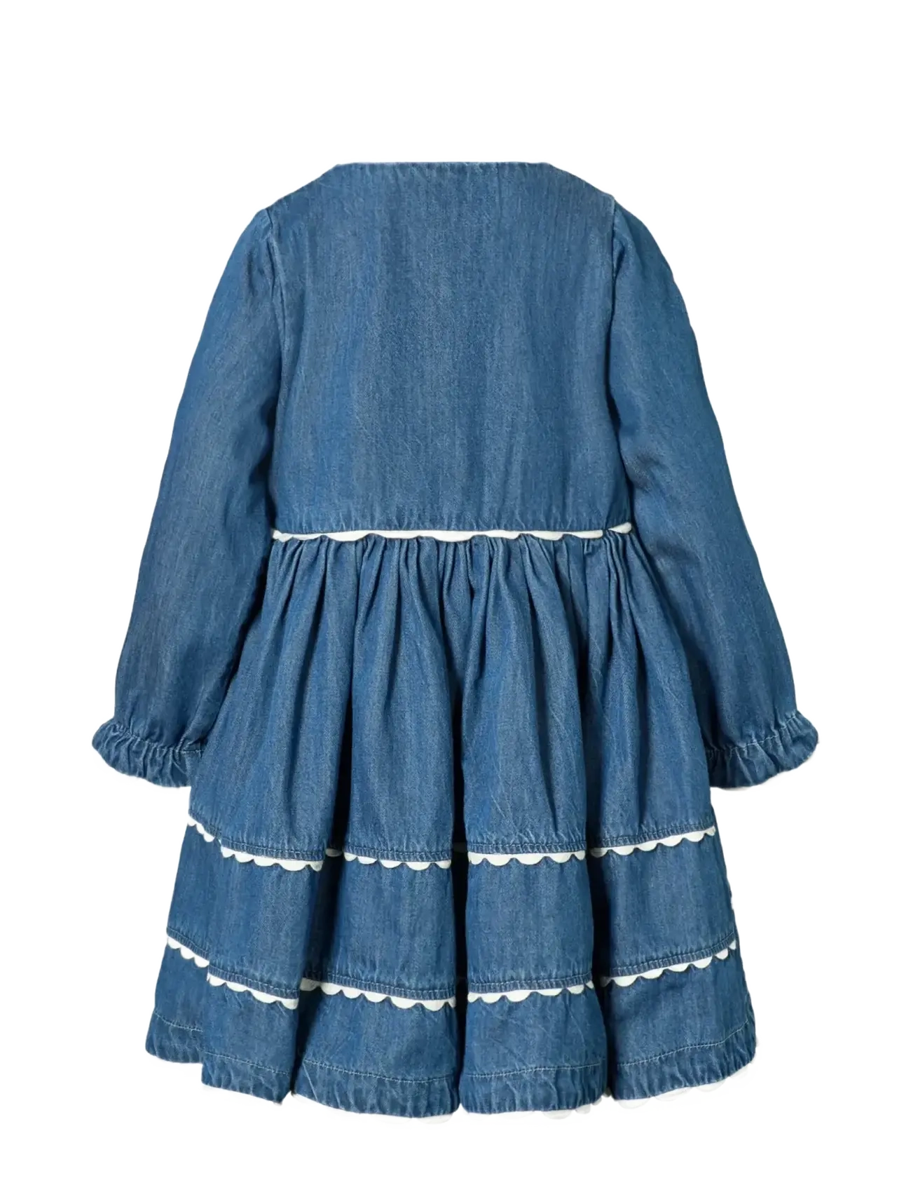 Molo - Charlotte - langärmelige babykleider - mid blue wash - 2