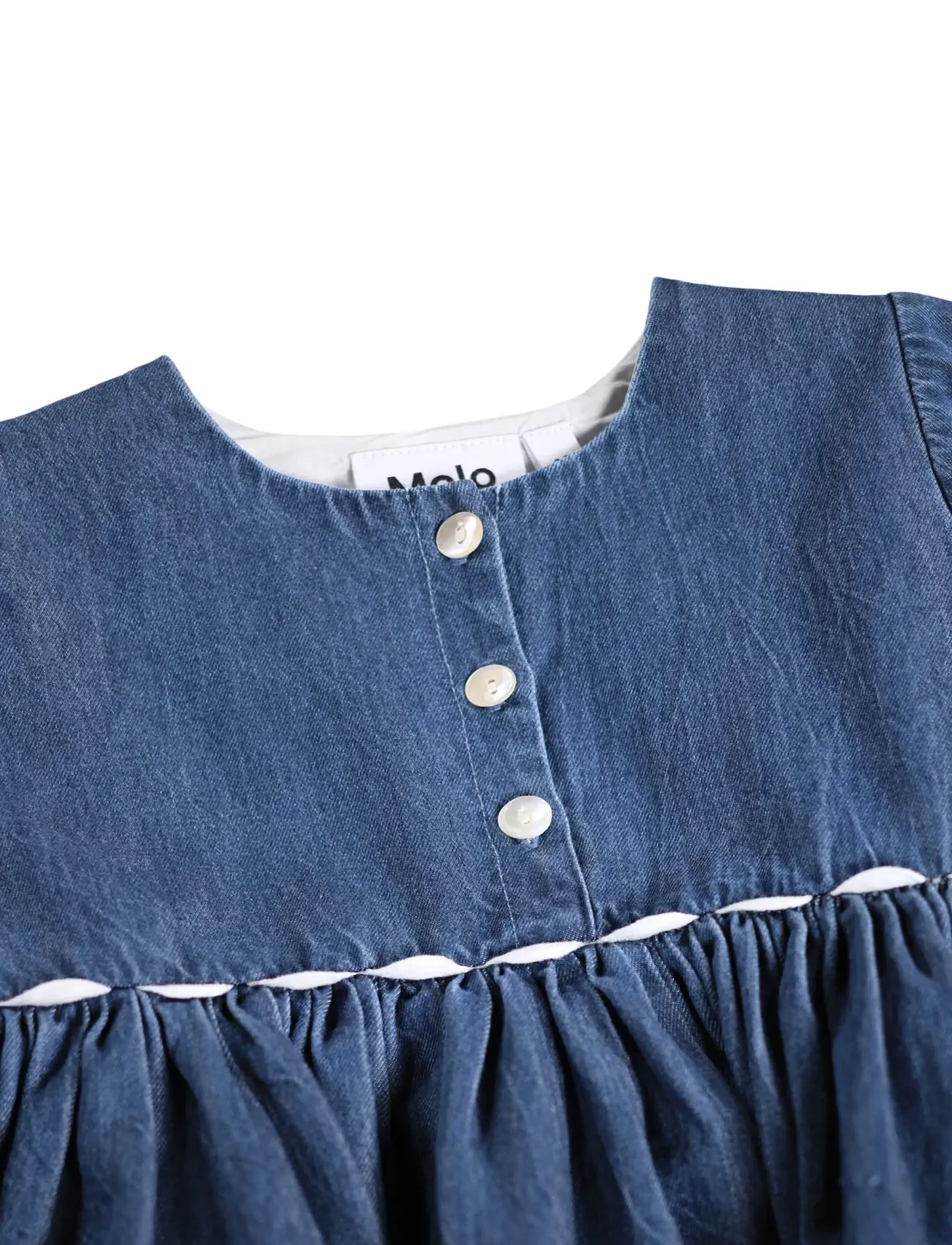 Molo - Charlotte - langärmelige babykleider - mid blue wash - 4