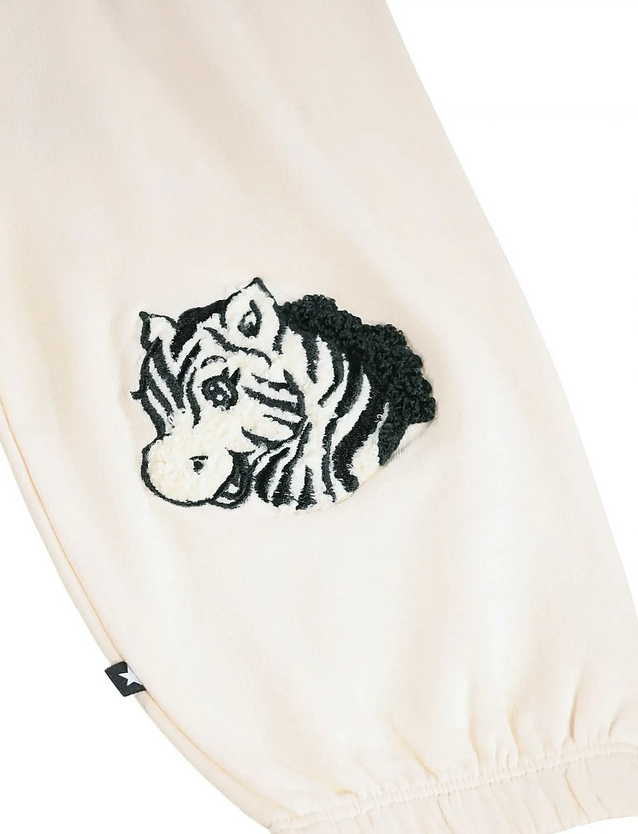 Molo - Simon - sweatpants - chenille zebra - 3