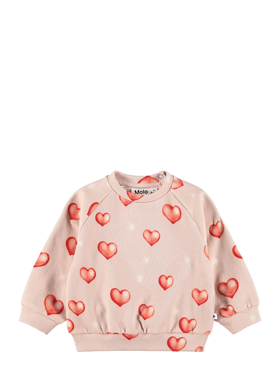 Molo - Disc - sweatshirts - airbrush hearts - 0