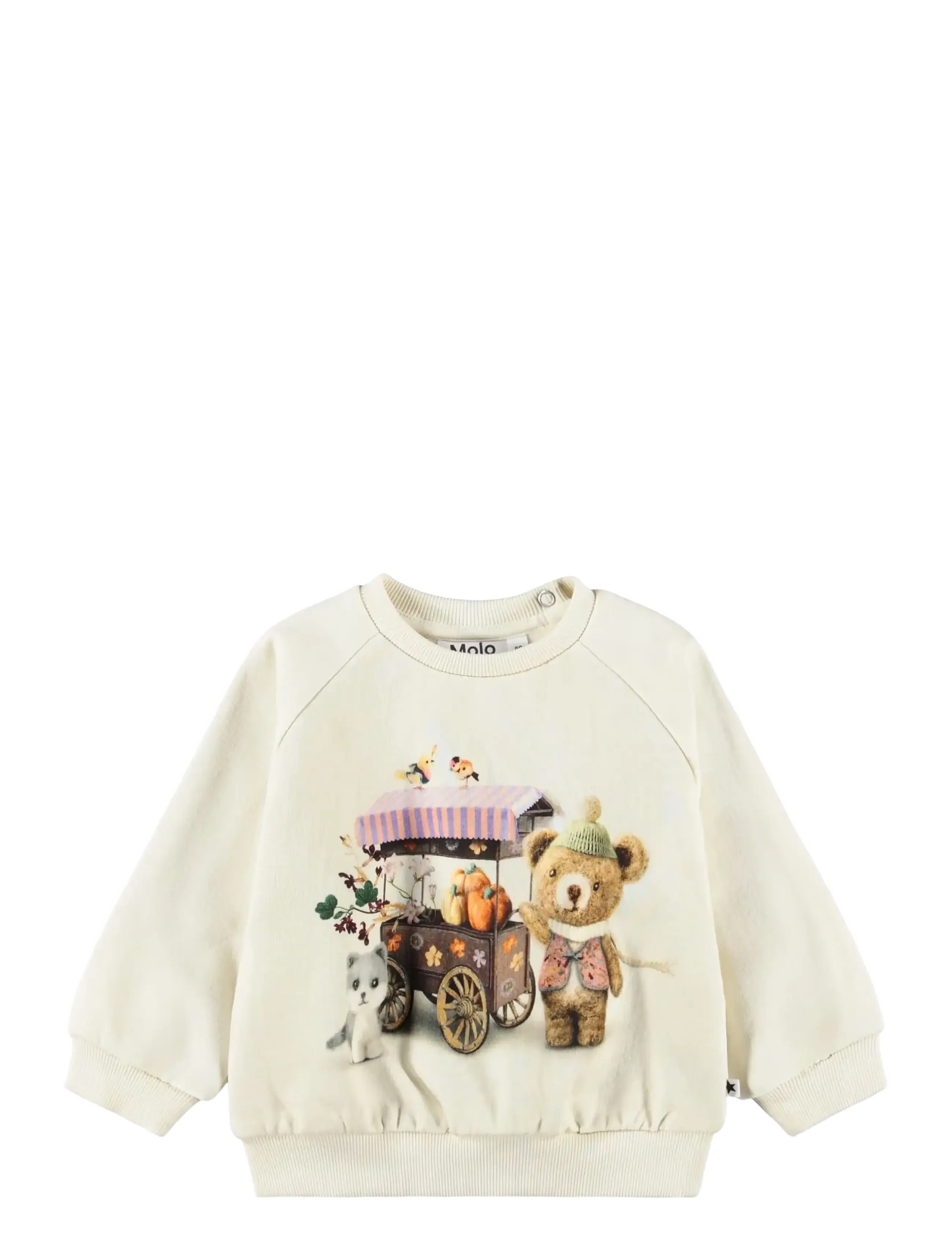 Molo Disc, 98, Cream, Sweatshirts & Hættetrøjer > Sweatshirts, Børn