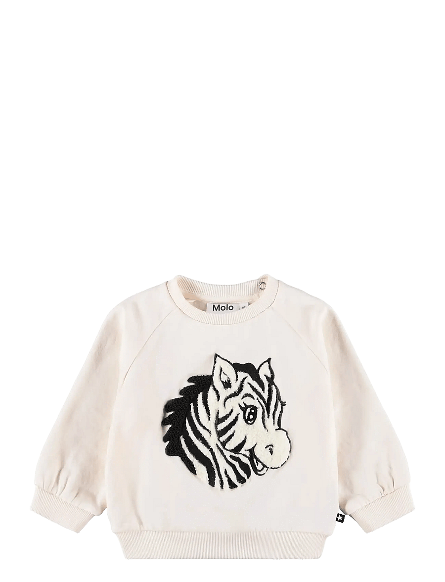 Molo - Disc - sweatshirts - chenille zebra - 0