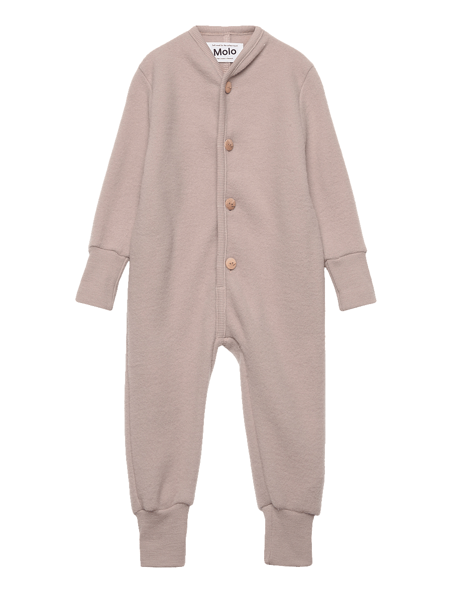 Molo - Umar - fleece coveralls - moon sand - 0