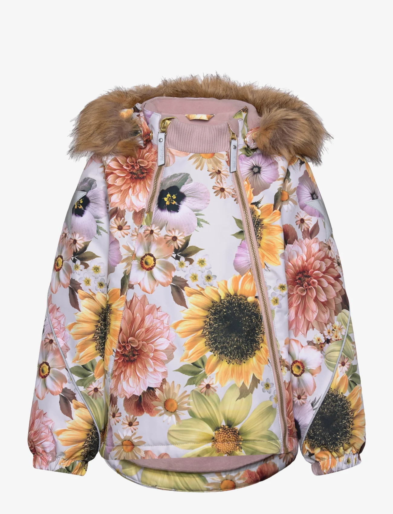 Molo - Hopla Fur - winter jackets - retro flowers - 0