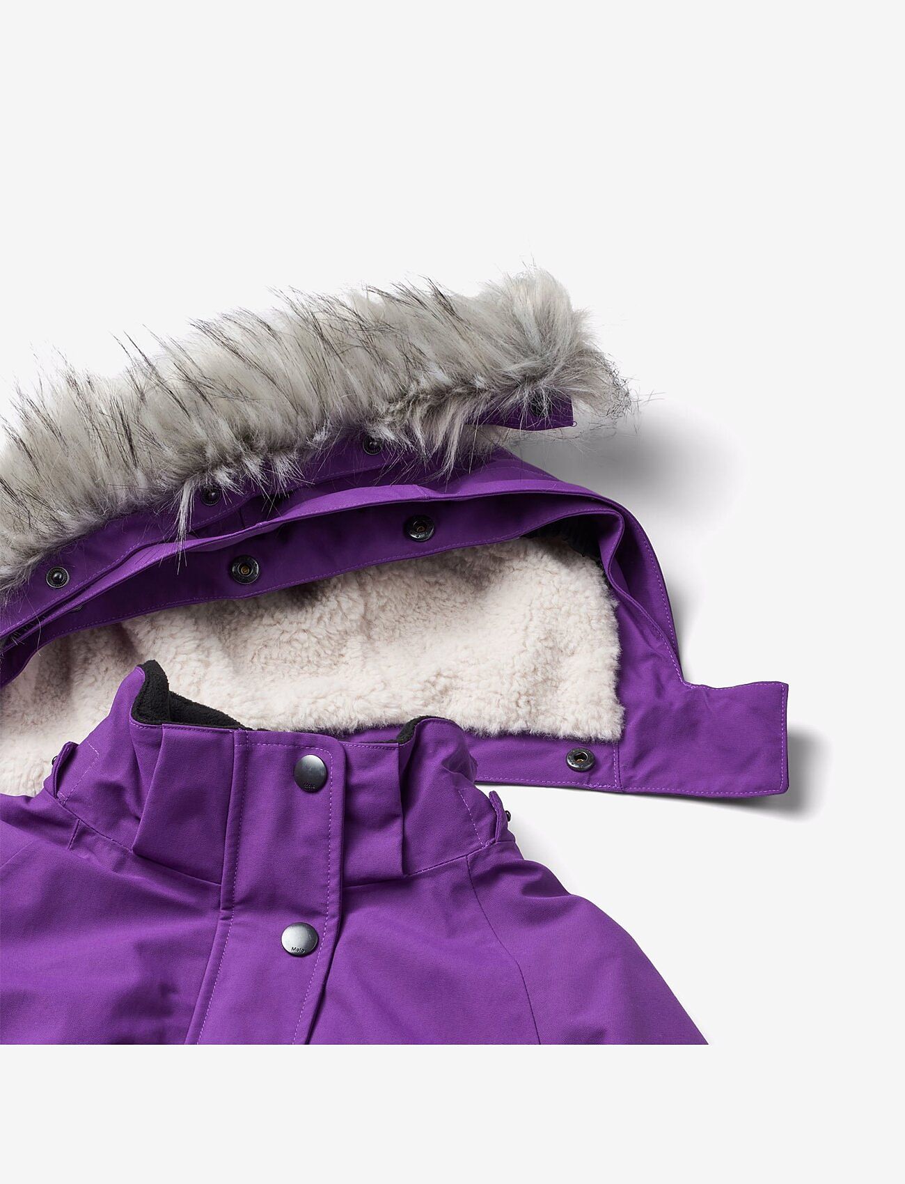 Molo - Cathy Fur - outerwear - warm purple - 2