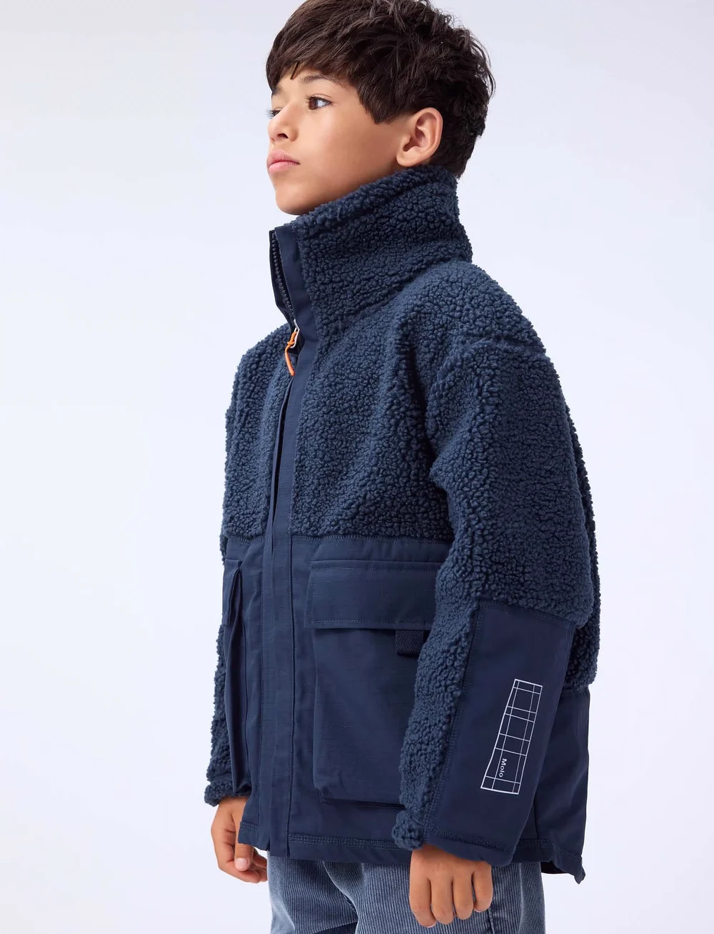 Molo - Utha - fleecejackor - night navy - 4