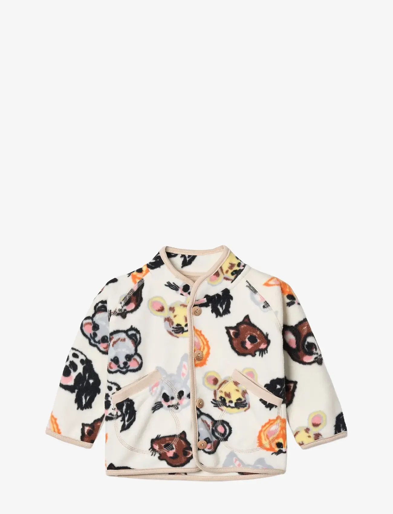 Molo - Uli - fleecejackor - itty bitty vanilla - 0