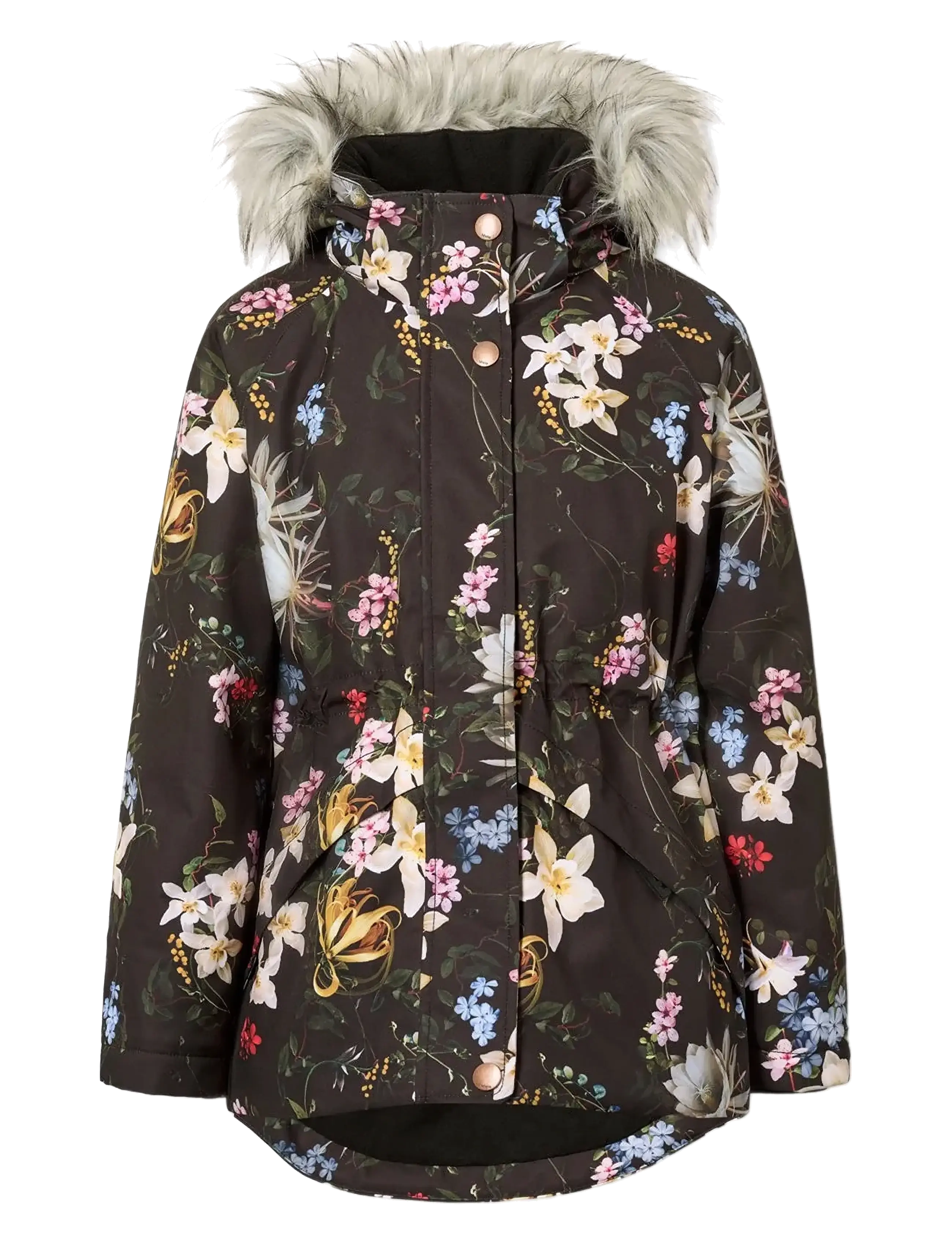 Molo Cathy Fur, 116, Snow-ski Clothing, Schwarz - Jacket, Kinder