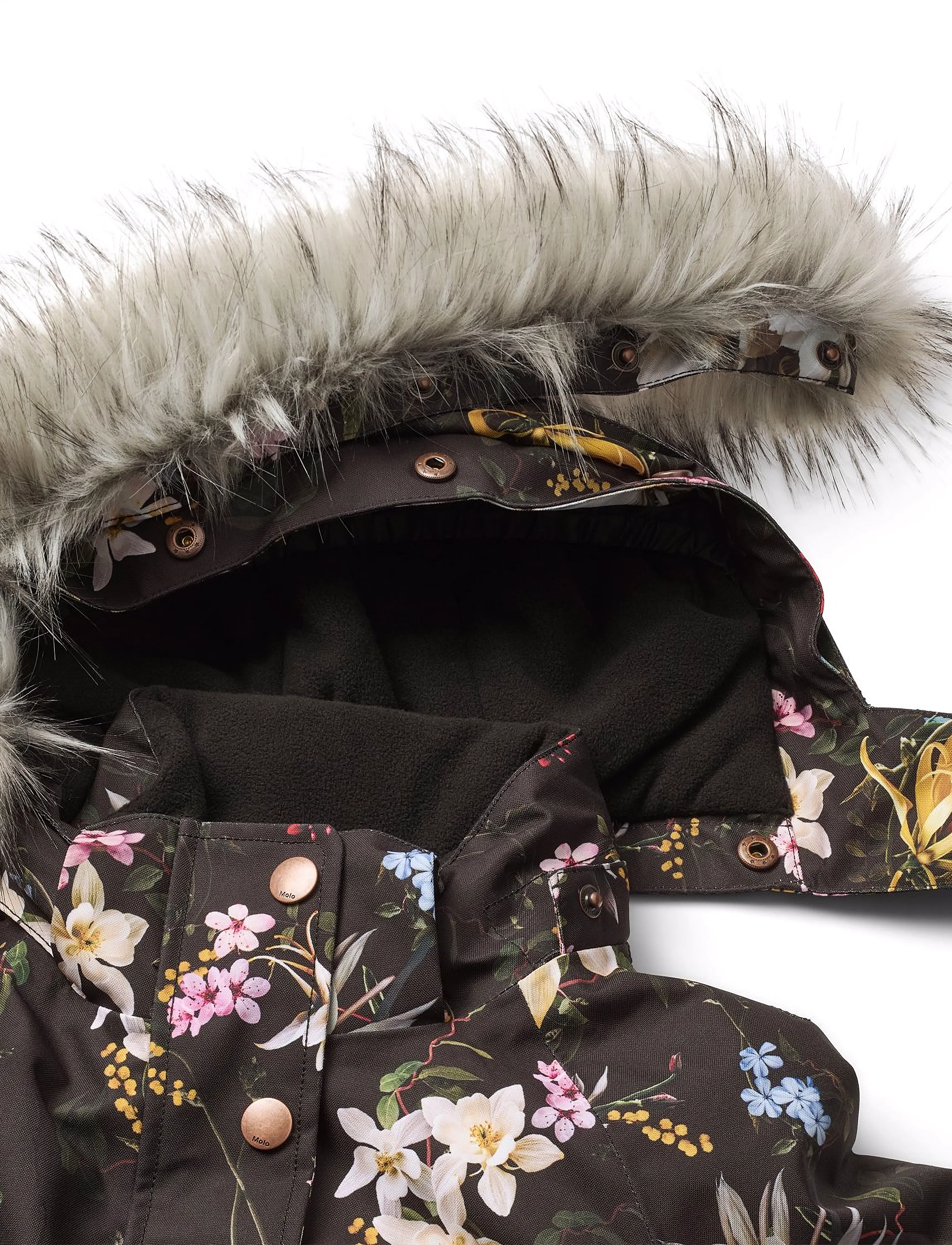 Molo - Cathy Fur - winterjacken - paisley flowers - 2