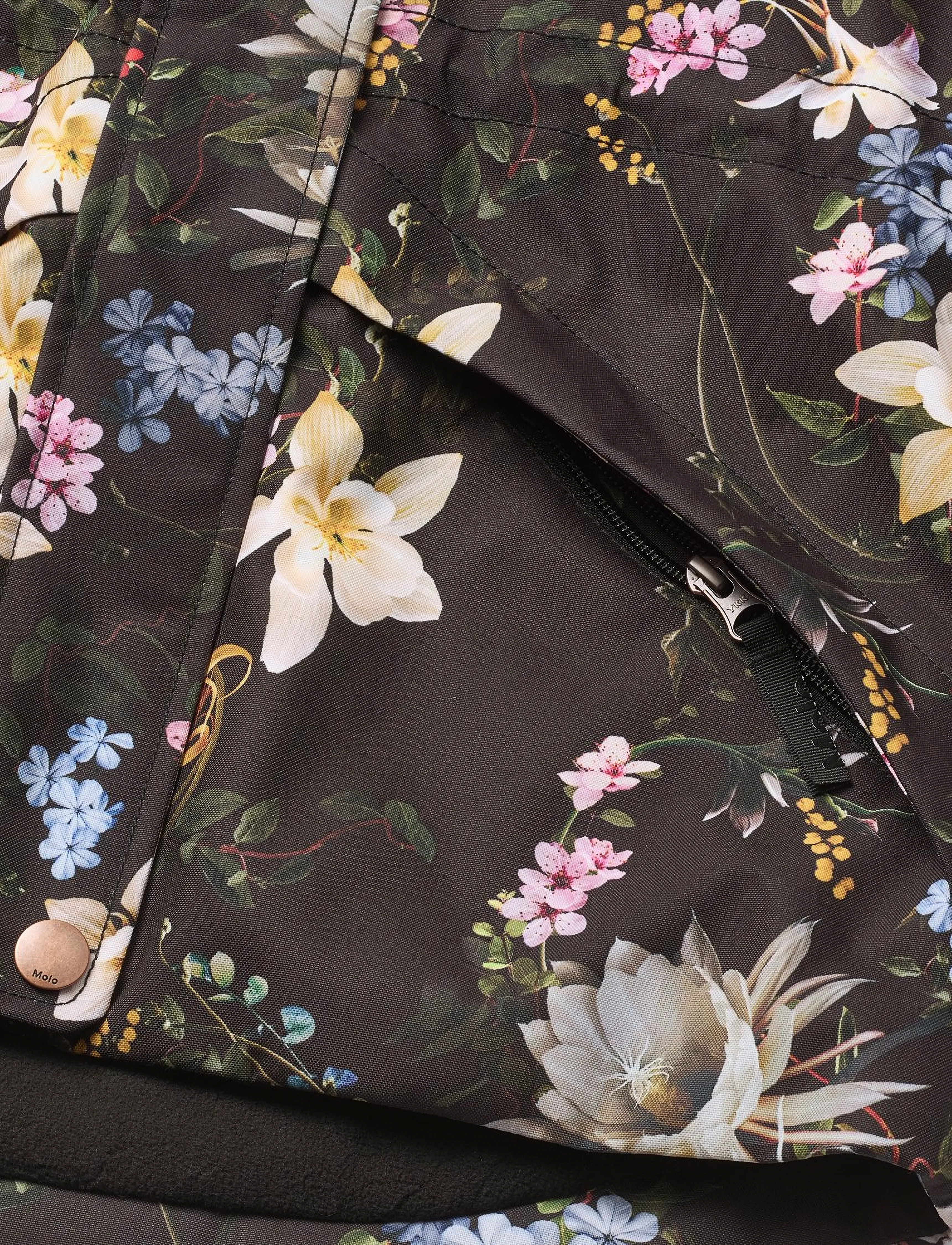 Molo - Cathy Fur - winterjacken - paisley flowers - 3
