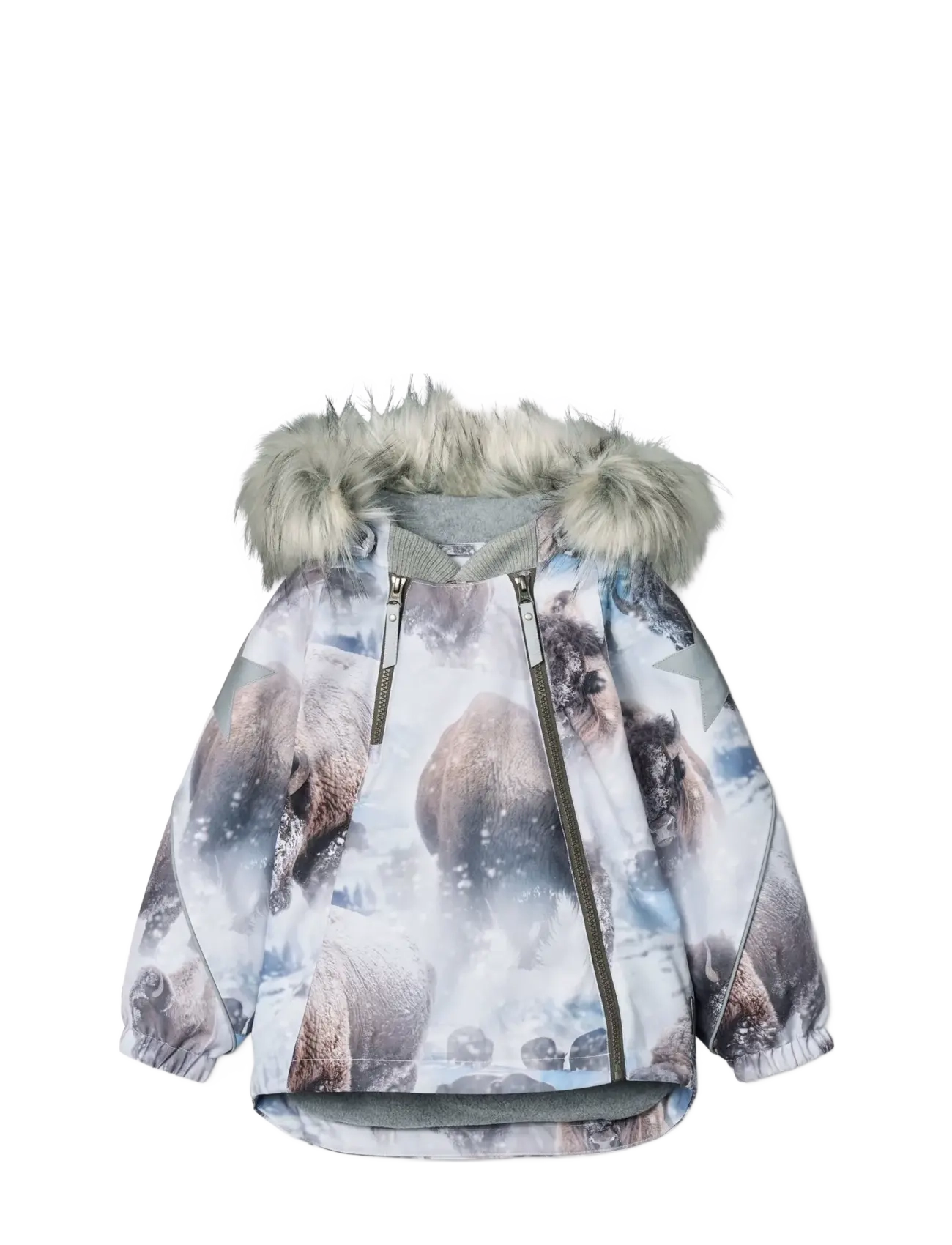 Molo Hopla Fur - Ulkovaatteet - BISON / blue